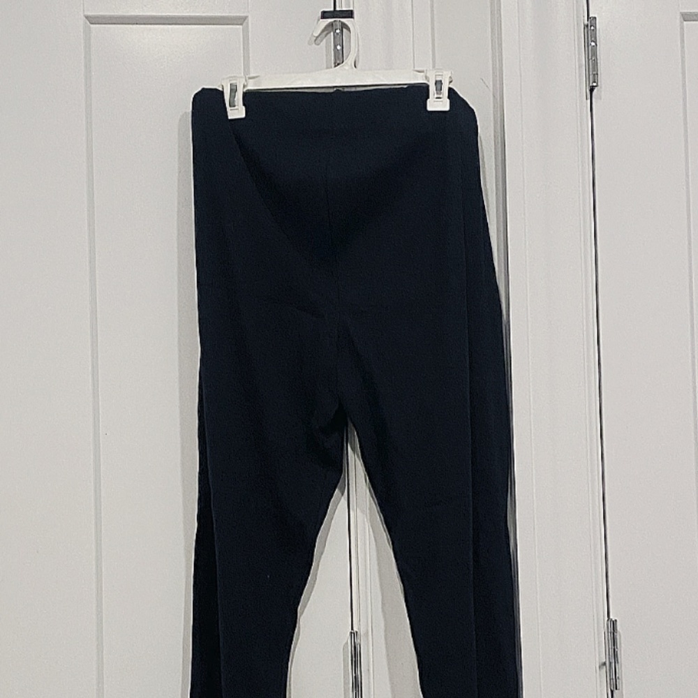 Green Cotton Women's Medium Maternity Black Pants